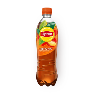 Чай холодный чёрный Lipton персик