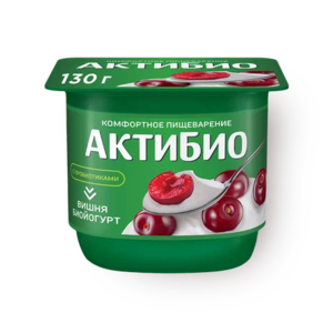Биойогурт «АктиБио» вишня 2,9% 130 г