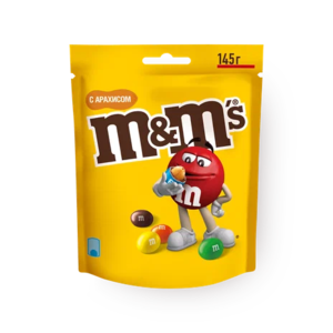 Драже M&M's с арахисом и молочным шоколадом 145 г