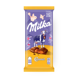 Шоколад молочный Milka карамель 90 г