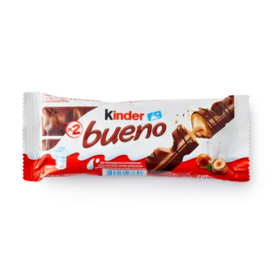 Вафли Kinder Bueno с молочно-ореховой начинкой в молочном шоколаде 43 г