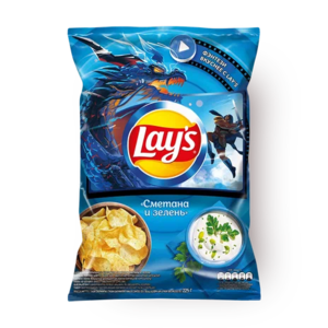 Чипсы Lay's сметана и зелень 225 г