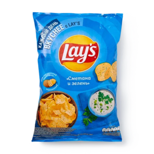 Чипсы Lay's сметана и зелень 140 г