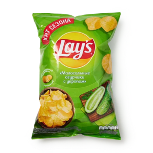 Чипсы Lay's Малосольные огурчики с укропом 140 г
