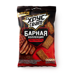 Сухарики Хрусteam стейк и чёрный перец 70 г
