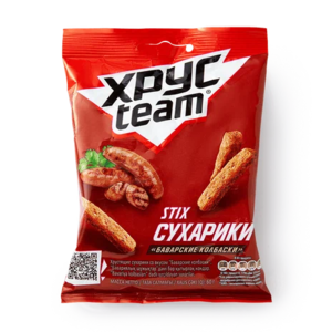 Сухарики Хрусteam К пенному баварские колбаски 60 г