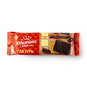 Печенье молочное «Юбилейное» с глазурью 116 г