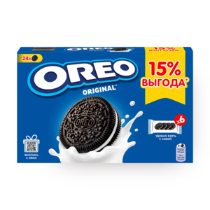 Печенье Oreo с какао и начинкой с ванильным вкусом 228 г
