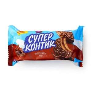 Печенье-сэндвич Супер Контик Konti шоколадный вкус 100 г