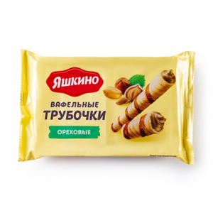 Трубочки вафельные ореховые «Яшкино» 190 г