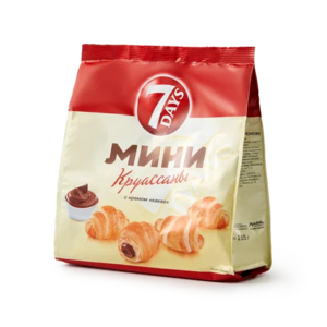 Мини-круассаны 7Days с кремом какао 265 г