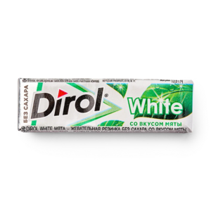 Жевательная резинка Dirol White со вкусом мяты 13,6 г
