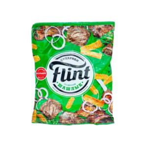 Сухарики Flint пшенично-ржаные со вкусом шашлыка 190 г