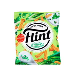 Сухарики Flint со сметаной и зеленью 100 г
