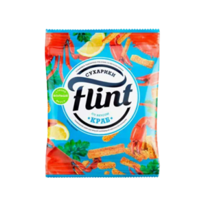 Сухарики Flint со вкусом краба 100 г