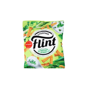 Сухарики Flint Сметана с зеленью 60 г