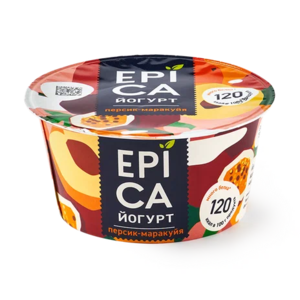 Йогурт Epica с персиком и маракуйей 4,8% 130 г