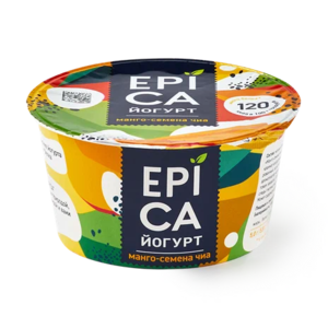 Йогурт Epica с манго и семенами чиа 5% 130 г