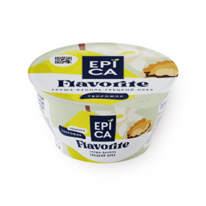 Творожок Epica Flavorite груша-ваниль-грецкий орех 8,0% 130 г