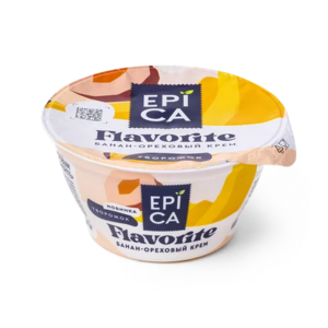 Творожок Epica Flavorite банан-ореховый крем 7,6% 130 г