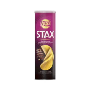 Чипсы Lays Stax со вкусом ароматных рёбрышек барбекю, 140 г