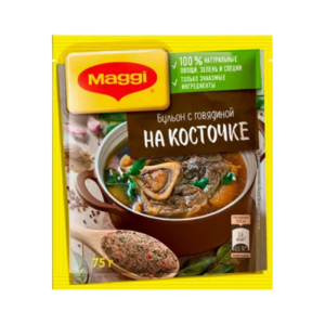 Бульон Maggi с говядиной на косточке 75 г