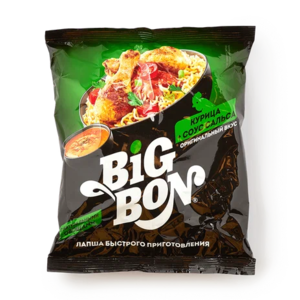Лапша Big Bon курица с соусом сальса 75 г