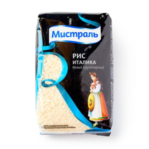 Рис круглозёрный белый Италика «Мистраль» 500 г