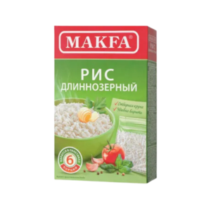 Рис Makfa длиннозерный шлифованный 400 г