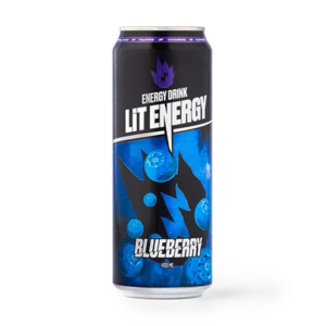 Энергетический напиток Blueberry Lit Energy со вкусом черники 450 мл