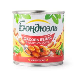 Фасоль белая в томатном соусе Bonduelle 400 мл