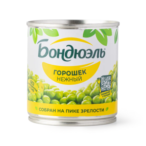 Горошек зелёный Нежный Bonduelle 200 г