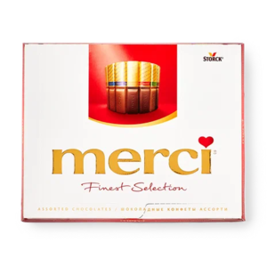 Конфеты шоколадные ассорти Merci 250 г